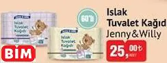 JENNY&WİLLY ISLAK TUVALET KAĞIDI JENNY&WİLLY ISLAK TUVALET KAĞIDI